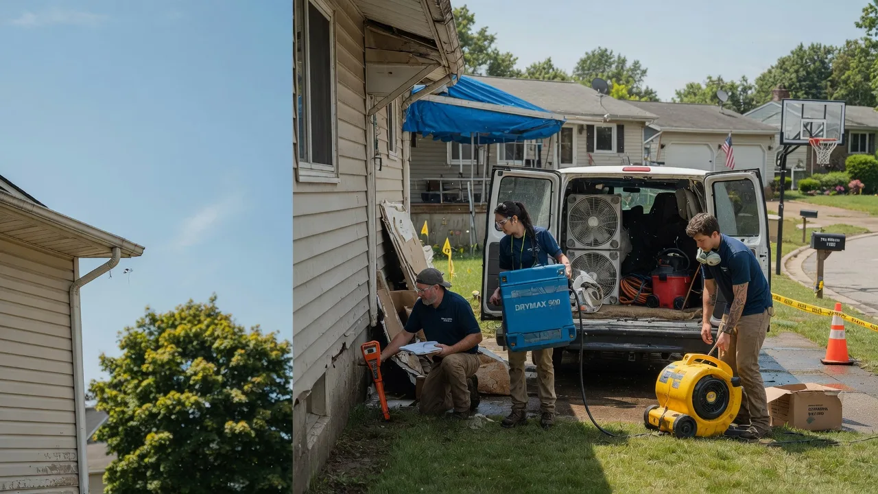 Ceiling Leak Cleanup in Louisville, OH near me